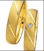 Poro�ni prstan 514 -rumeno zlato 585 - brilijanti ali cirkoni