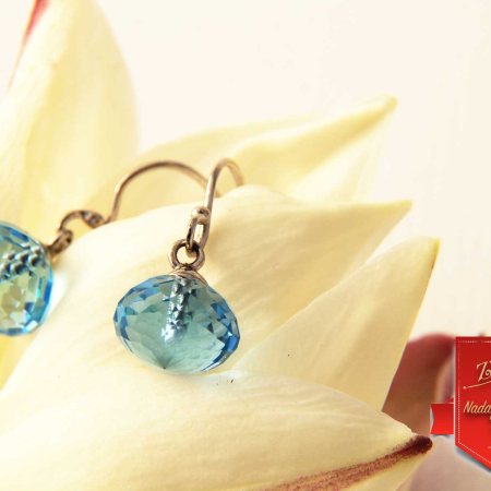 Uhani Blue topaz