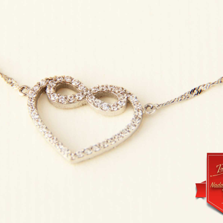 Ogrlica Infinity Heart