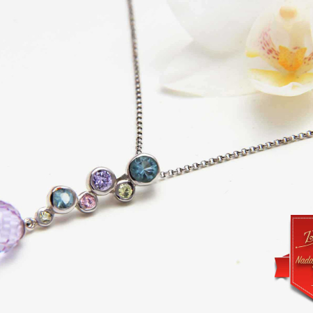 Srebrni obesek Pastel