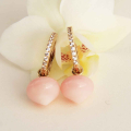 Uhani Pink opal