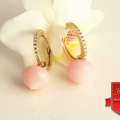 Uhani Pink opal
