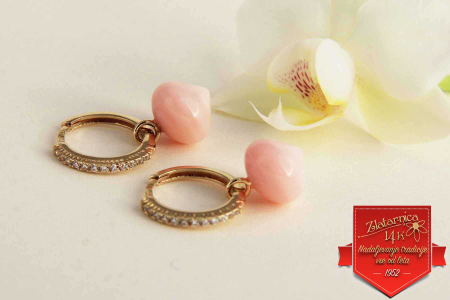 Uhani Pink opal