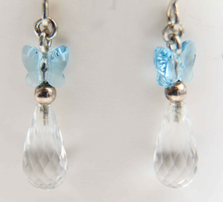 Uhani Metulji Swarovski