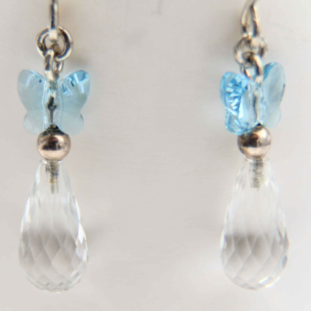 Uhani Metulji Swarovski
