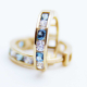 Uhani Cristal blue