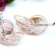 Uhani Circle Rose