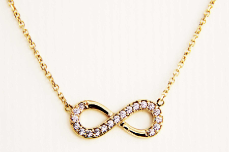 Ogrlica Infinity white