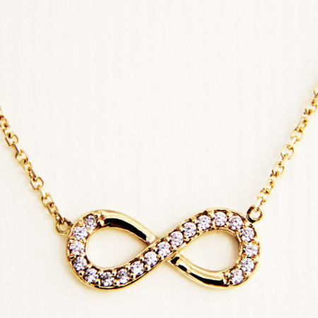 Ogrlica Infinity white