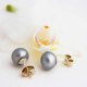Uhani Gray pearl