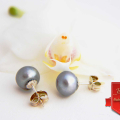 Uhani Gray pearl