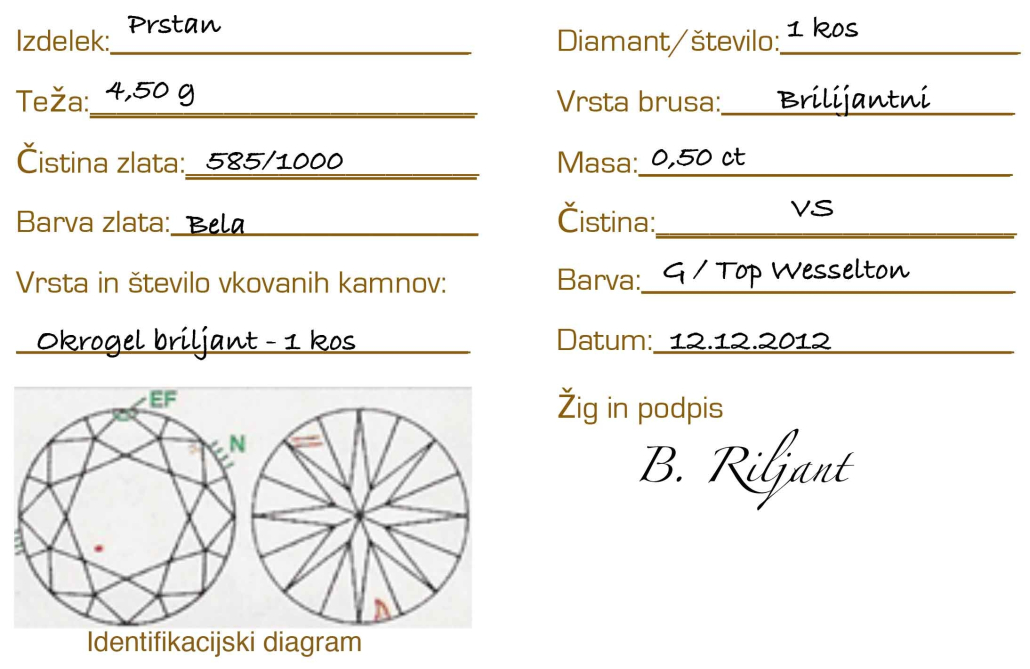 certifikat kakovosti znotraj